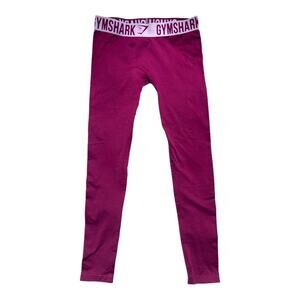 Gymshark Fitness Leggings Maroon Womens Small (Fits like Medium/Large)
